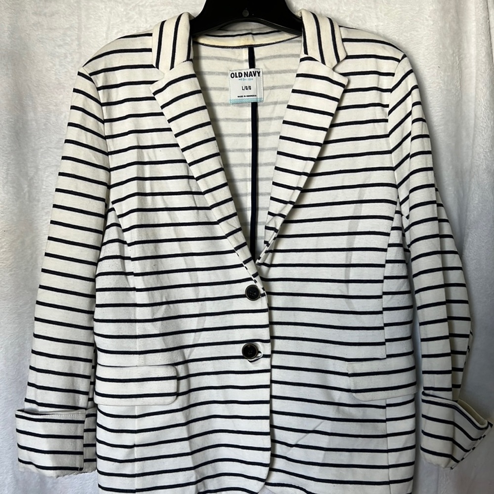 Old Navy Blur Striped Blazer